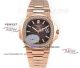 OE Factory 5713 Swiss Replica Patek Philippe Nautilus Rose Gold Diamond Watches (2)_th.jpg